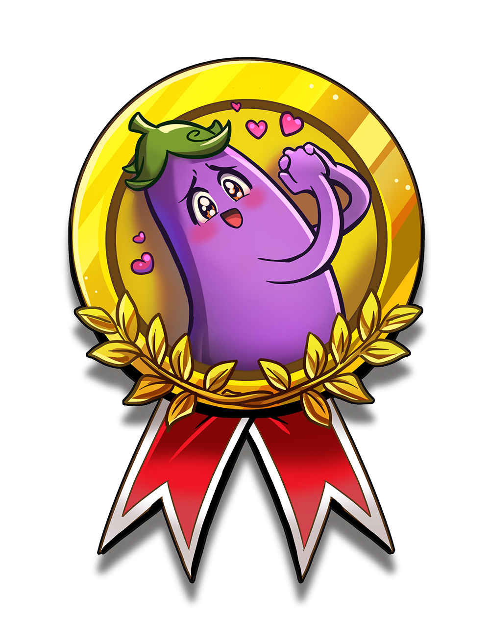 Happy Eggplant Badge